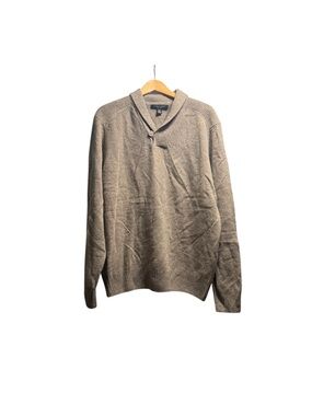 Pronto Uomo 100% Wool Men’s Pullover Sweater Brown XXL Used